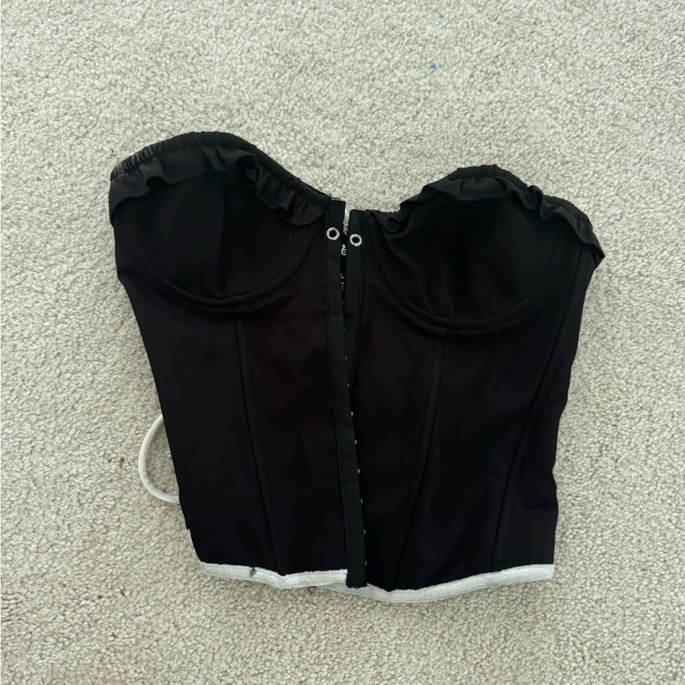 Edikted Black Bustier Top